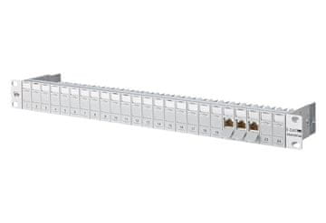 MTZ BTR NETCOM 130920-E patch panel, 24x RJ-45, Cat6a, siv