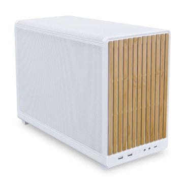 Lian Li Ohišje za računalnik Lian Li DAN Cases A3-mATX Wood Edition, leseno, belo