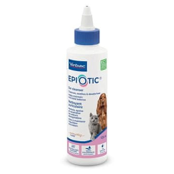 Virbac VIRBAC EpiOtic čistilo za ušesa za pse in mačke, 125 ml