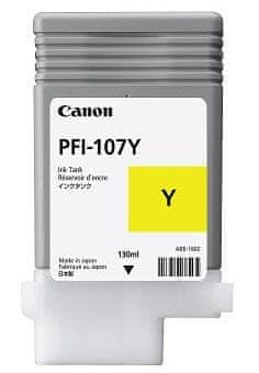 CAN Canon PFI-107Y original rumena kartuša za tiskalnik, 1 kos