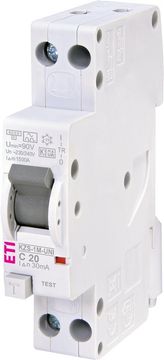 ETI 1P+N odklopni FID stikalo 20A KZS-1M-UNI