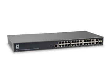 Level One LevelOne TURING GSW-2670 L3 Lite upravljalni Gigabitni stikalni 26-portni, 2 x SFP/RJ45 Combo
