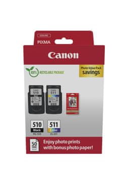 CAN Canon 2970B017 kartuša s črnilom, 2 kosa, Original, Črna/Cijan/Magenta/Rumena