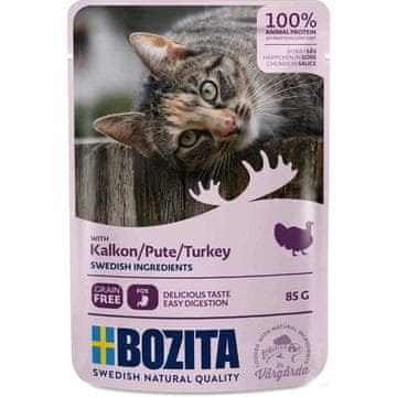 Bozita BZT Mokra hrana za mačke s puranom v omaki - 85 g