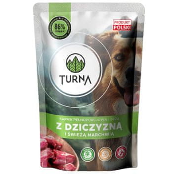 slomart TUA mokra hrana za pse TURNA z divjačino, 500g