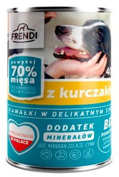 slomart FRENDI mokra hrana za pse s piščancem v omaki, 400g