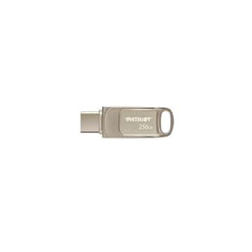 Patriot T560 256GB USB 3.2 Gen 1 (3.1 Gen 1) / USB-C pomnilniška kartica, srebrna
