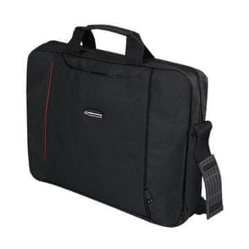 ESP Torba za prenosnik Esperanza SALERNO 39.6 cm (15.6") Toploader - črna, rdeča