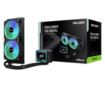 Asr ASRock Challenger 240 Digital Cooling tekočinsko hlajenje CPU, črno