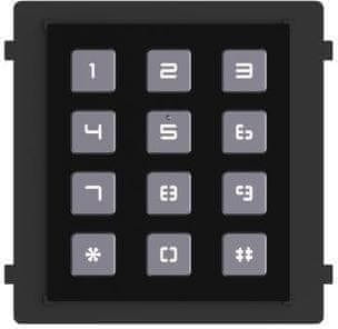 slomart Hikvision DS-KD-KP/Black tipkovni modul za domofon, črn