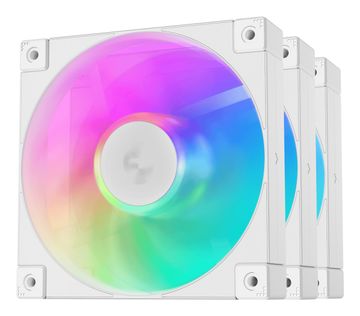 DEEPCOOL Deepcool FD12 ARGB WH-3 Računalniški ventilator 12 cm, bel, komplet 3 kosov
