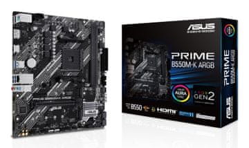 slomart ASUS PRIME B550M-K matična plošča, Socket AM4, micro ATX
