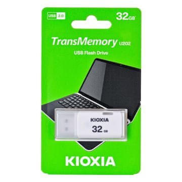 KIOXIA Kioxia TransMemory U202 USB ključek, 32 GB, USB 2.0, bel