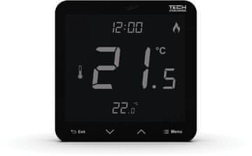slomart NON R-10S PLUS Brezžični sobni regulator črn