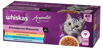 Whiskas WHISKAS Aromatic Selection Mix - mokra hrana za mačke, 40x85g