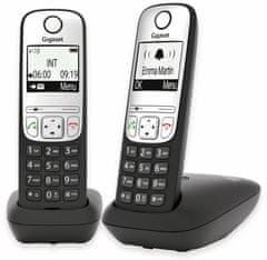 slomart Gigaset A690 Duo DECT brezžični telefon, črn