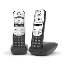 slomart Gigaset A690 Duo DECT brezžični telefon, črn