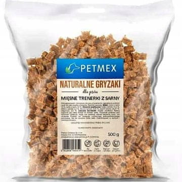 slomart PETMEX Pravi mesni priboljški za pse – jelenovina, 500g
