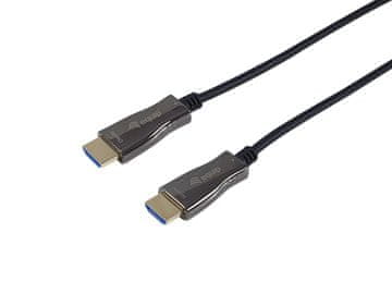 Equip HDMI 2.0 aktivni optični kabel, 10m, 4K/60Hz, črn
