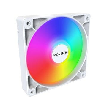 slomart Ventilator Montech GF120 PWM ARGB, 3 kosov - 120mm, bel