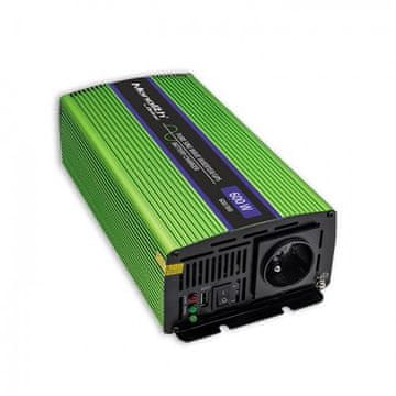 Qoltec Qoltec Monolith Auto 600 W pretvornik napetosti 12V DC na 230V AC