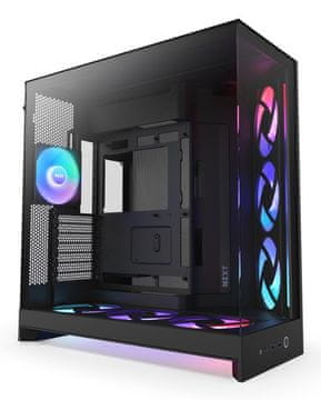 NZXT NZXT H9 Flow RGB+ Midi Tower ohišje, črno