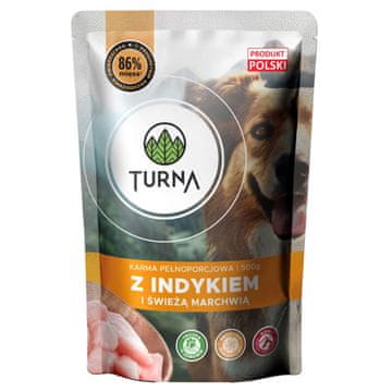 slomart TUA mokra pasja hrana s puranom - 500g