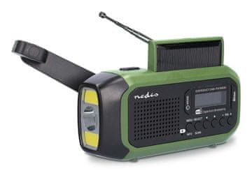 Nedis Nedis RDDBCR2000GN prenosni digitalni radio, črna/zelena