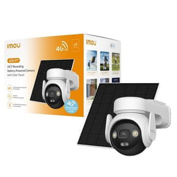 IP IMOU AOV PT 5MP nadzorna kamera WiFi+4G+sončna, bela