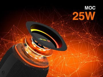 Tracer Prenosni Bluetooth zvočnik Tracer XtremeBeat Ultra, 25W, Črn, IPX6