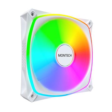 slomart Montech AX120 PRO Ventilator ohišja računalnika 12 cm Bela, komplet 3 kosov