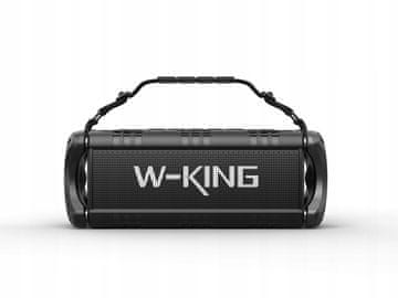 W-King W-KING D8 prenosni Bluetooth zvočnik, stereo, črn