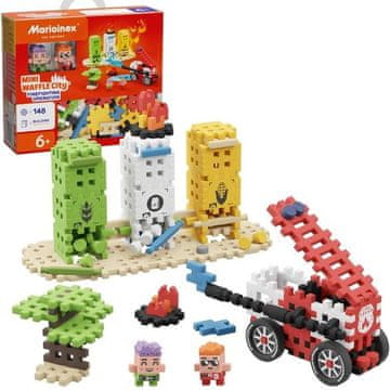 MARIOINEX Marioinex Mini Waffle gradbeni bloki, Gasilska postaja, 148 kosov