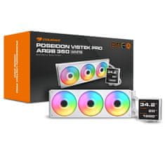 Cougar COUGAR Poseidon Vistek Pro 360 vodno hlajenje CPU, ARGB, bela