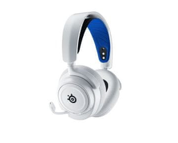 STS Steelseries Arctis Nova 7P Gaming slušalke, naglavne, modra/bela