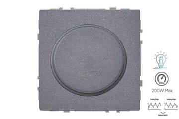 slomart Action S.A. ISR-008-01.M/BM LED dimmer, vrtljivi, brušena kovinska