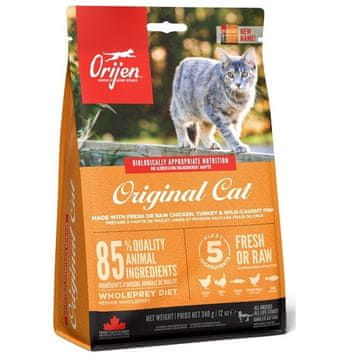 Orijen Orijen Cat & Kitten suha hrana za mačke s piščancem, ribami in puranom 340 g