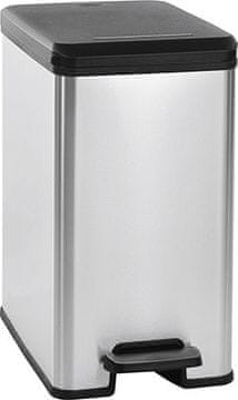 Curver CURVER Koš za smeti Slim Bin 25L, metaliziran