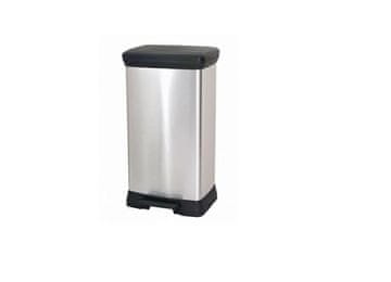Curver Curver Pedal koš za smeti 50L, metaliziran