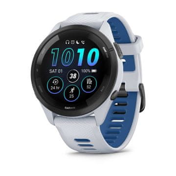 Garmin Garmin Forerunner 265 pametna ura 3.3 cm (1.3") AMOLED, 46 mm, črna/bela, GPS