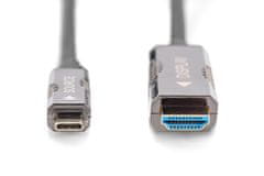 Digitus Digitus USB-C na HDMI AOC adapter kabel, 20m