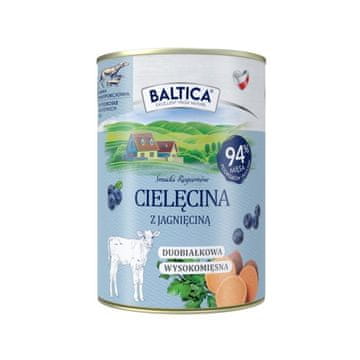 slomart BALTICA Smaki regionów goveje meso z jagnjetino, mokra hrana za pse, 400 g