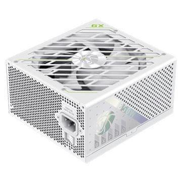 slomart Napajalnik Gamemax GX PRO 850G WH, 850W, Gold, Modularni, Bel