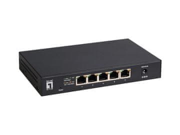 Level One LevelOne 5-portni 2.5Gbps mrežni preklopnik, črn