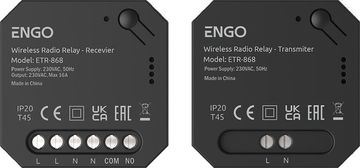 slomart ENGO ETR-868 brezžični relejni sistem oddajnik + sprejemnik