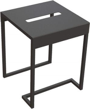 slomart DTA kopalniški tabure/stolek, bel/siv, 40cm