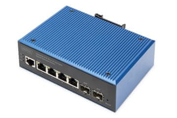 Digitus Digitus DN-610216 industrijski mrežni preklopnik, 4x Gigabit + 2x SFP, L2 Managed