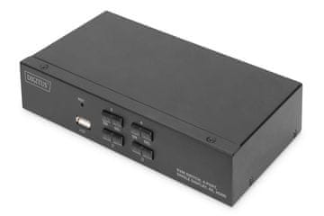 Digitus Digitus DS-12880 KVM stikalo, 4-portno, en zaslon, 4K, HDMI