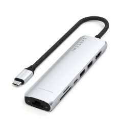Satechi Satechi USB-C 7-v-1 Slim Multi Port Adapter Srebrn