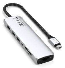 Satechi Satechi USB-C 7-v-1 Slim Multi Port Adapter Srebrn